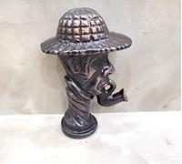 Joker Head Walking Stick Brown Finish Vintage Style Joker Walking Cane for Gift Item only Handle