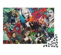 Joker Jigsaw Puzzles Puzzle for Adults Kids. 1000 Piece Harley_Quinn Whimsical Challenge Toy Educational Games Home Decoration for Adults& Kids Age 14 Years Up 500pcs (52x38cm)