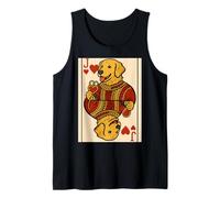 Joker Playing Card Laughing Hyena Jester Vintage Casino Tank Top