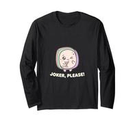 Joker Please Cute Mahjong Tile Game Night Long Sleeve T-Shirt