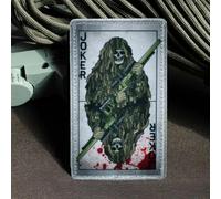 Joker Poker Skeleton Patch - Funny Sniper Meme Patches, Military Tactical Morale Patch with Hook and Loop Fastener, Cute Patches for Backpacks, Military Uniforms, Jeans, Jackets, Vests, Hats & More