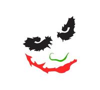 Joker Smile Why So Serious Heath Ledger Sticker Decal, Vinyl Decal Sticker, Van Window Bumper Sticker, Campervan Stickers, 4x4 Off Road, Funny Car Stickers (130mm x 140mm (LxH))