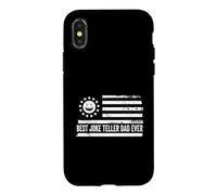 Joker Teller Dad Jokes Prank Funny US American Flag Retro Case for iPhone X/XS