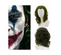 Joker Wig Clown Joaquin Phoenix Arthur Fleck Cosplay Party Prop Green Hair