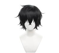 Joker Wig Cosplay Persona 5 Scramble: The Phantom Strikers Short Black Men's Cosplay Hair Wigs for Adult Men Cos Anime Game Party Halloween Christmas(Joker)