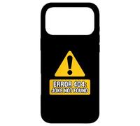 Jokes Funny Warning Signs Caution Error 404 Joke Not Found Case for iPhone 17 Pro Max