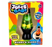 Jokes & Gags Blobs & Globs Mini Lava Lamp Stress Toy, Glow in The Dark Sensory Fidget Toy, Squishy Squeeze Toy for Kids & Adults, Assorted Colours, 1 Pack HTUK