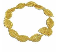 jokeshop Gold Roman Laurel Wreath Golden Leaf Crown Headdress Roman Greek Vine Headband Toga Headwear