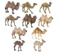 JOKFEICE Animal Figures 10pcs Plastic Camel Family Animals Action Model Science Project, Learning Educational Toys, Birthday Gift, Cake Topper, for Kids