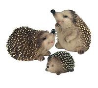 JOKFEICE Animal Figures 3 pcs Realistic Plastic Hedgehog Family Action Model Science Project, Learning Educational Toys, Birthday Gift, Cake Topper For Kids Toddlers