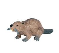 JOKFEICE Animal Figures Realistic Plastic Bite Wood Beaver Science Project, Learning Educational Toys, Birthday Gift, Cake Topper For Kids Toddlers