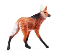 JOKFEICE Animal Figurines, Realistic Maned Wolf Fairy Garden Accessories, Learning Toys for Christmas Birthday Cake Topper Gift for Kids