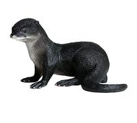 JOKFEICE Realistic Animal Figures Otter LargeSea Animal Toy, Science Project, Cake Topper, Early Educational Toys Birthday for Toddlers Kids Age 3 4 5(Black)