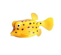JOKFEICE Realistic Animal Figures Yellow Boxfish Sea Animal Toy, Science Project, Cake Topper, Early Educational Toys Birthday for Toddlers Kids Age 3 4 5