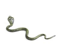JOKFEICE Snake Toys, Realistic Cobra Fairy Garden Accessories, Learning Educational Toys for Christmas Birthday Cake Topper Gift for Kids(Green)