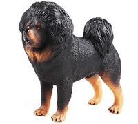 JOKFEICE Tibetan Mastiff Dog Figure - Realistic Black Action Model, Decorative Educational Toy, Cake Topper Gift for Toddlers and Kids
