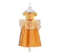 JOKOLO Official Belle Costume for Kids, Beauty and the Beast, Princess Dressing Up Outfit, Party Halloween Cosplay Fancy Dress Features Sequined Bodice and Layered Skirts (BELLE, 4Y)