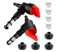 jokormo 2 PCS Car Engine Generator High Pressure Cleaner, 90 Degree Filter Oil Switch with Grommet Clip, Modification Replacement Parts, Compatible with Periton Kohler Oregon Roterende (Black)