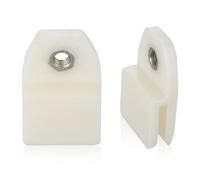 jokormo 2 PCS Car Window Glass Fixing Bracket Clip, M6 Screw for Quick Installation Window Lifter Window Frame Clip, Retrofit Accessories, Compatible with Honda Civic Fit Feng Fan CRV Accord (White)