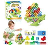 JOKSNK 48Pcs Tetra Tower Balance Game, Tower Balance Building Toy, Swing Stack High Child Balance Toy, Balancing Stacking Toys, Montessori Puzzle Assembly Bricks Gift for Kids Adults