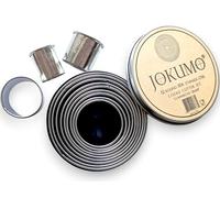 JOKUMO Commercial Grade Plain Round Cookie Pastry Cutter Set 12PC | Laser marked size, premium 18/8 304 Stainless Steel for superior durability, ideal for cookies and pastries commercial grade