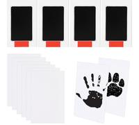 Jokureao 4-Pack Baby Footprint Kit & Handprint Kit DIY Inkless Handprint and Footprint Kit for Babies & Pets Safe No Mess Baby Footprint Kit Pet Paw Print Kit Family Keepsake Gifts for New Parents