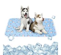 Jokureao Dog Cooling Mat, Durable Pet Cool Mat, 50x70cm Washable Self Cool Ice Silk Pad, No Need to Refrigerate Pet Cool Bed Dog Mat for Indoors Outdoors Car Summer Use