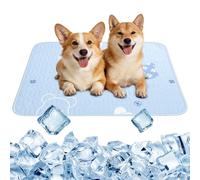 Jokureao Dog Cooling Mat, Durable Pet Cool Mat, 50x70cm Washable Self Cool Ice Silk Pad, No Need to Refrigerate Pet Cool Bed Dog Mat for Indoors Outdoors Car Summer Use