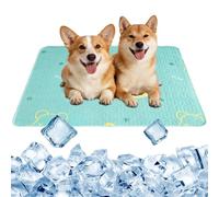 Jokureao Dog Cooling Mat, Durable Pet Cool Mat, Extra Large 70x50cm Washable Self Cool Ice Silk Pad, No Need to Refrigerate Pet Cool Bed Dog Mat for Indoors Outdoors Car Summer Use