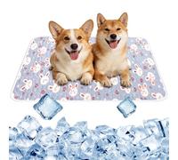 Jokureao Dog Cooling Mat, Durable Pet Cool Mat, Extra Large 70x90cm Washable Self Cool Ice Silk Pad, No Need to Refrigerate Pet Cool Bed Dog Mat for Indoors Outdoors Car Summer Use