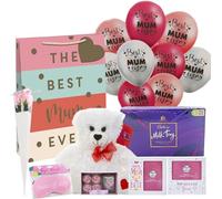 JOLAFUNBS Mom Sweets Gift Box Best Mum Gifts For Mum Birthday Gifts, Mothers Day Gifts, Anniversary Presents For Mum Gifts Include Dairy Milk Chocolate Truffles, Love Hearts Teddy, Rose Flower & More