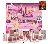 JOLAFUNBS Q-Ki 24 Days Hollywood Beauty Makeup Advent Calendar 2025 & Xmas Cards Christmas Gifts Sets For Girls Teenagers, Girlfriend Gifts Advent Calendar Makeup, Self Care Gifts For Women