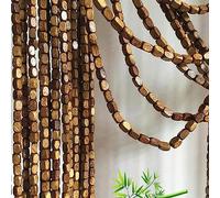 Jolan Beaded Door Curtains,Natural Bamboo Wood Bead Curtains,Hanging Fly Screen Panel String Curtains,Indoor Decorative Divider Curtains,Doorways Beaded Curtains,Customisable,W×H-70strands(70×110cm)