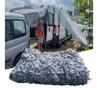 Jolan Outdoor Camouflage Netting,Grey Reinforced Camo Netting,Military Net,Grey-1.5x6m(4.9 * 19.7ft)