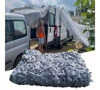 Jolan Outdoor Camouflage Netting,Grey Reinforced Camo Netting,Military Net,Grey-5x12m(16.4 * 39.4ft)