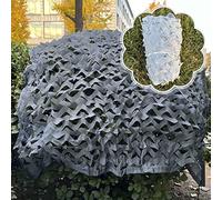 Jolan Reinforced Camouflage Net,Grey Shade Net,2×3m 3×3m 3×4m 3×5m 4×5m 4×8m 5×5m 6×6m Sunscreen Camo Netting,Camping,Hunting,Military Decoration,Car Cover Camouflage Netting,Grey-3x5m(9.8 * 16.4ft)