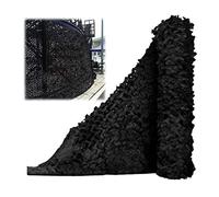 Jolan Reinforced Camouflage Netting, Shade Decoration Net, Black, Camo Netting for Hunting, Camouflage Net Military 2×2m 2×3m 2×10m 3×3m 3×4m 3×5m 3×6m 4×4m 4×6m 4×7m 5 ×5m,Black-3x4m(9.8 * 13.1ft)