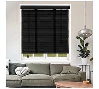 Jolan Wooden Blinds for Windows,Horizontal Venetian Blinds 45cm 50cm 60cm 70cm 80cm 90cm 100cm 110cm 120cm,Interior Real Wood Venetian Blinds,Blackout Shutters,Privacy Curtains,W×H-70x100cm/28x39in