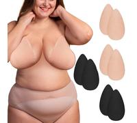 Jolbndcv 4 Pairs Invisible Breast Lift Tape Adhesive Sticky Push Up Bra Breast Lift Pasties for A-E Cup Large Breast