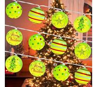 JOLCEEY Christmas String Lights, 10 FT 20 LED Fairy Lights Waterproof 8 Lighting Modes Outdoor Xmas Decorations for Christmas Tree Wreath Window Wall Home Indoor Decorations