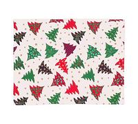 Jolee Christmas Placemats Set Of 6 Washable Table Mats Handmade Christmas Table Decoration For Kitchen & Dining Tables | Dinnerware For Parties Over The Festive Season (Cream Christmas Trees)