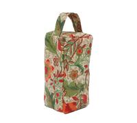 Jolee Fabric Door Stop Decorative Oilcloth Stopper for Indoor Outdoor Patio Kitchen Bedroom in Burnt Orange Morris Floral - Filled 25cm/10in Tall