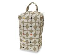 Jolee Fabric Door Stop Decorative Oilcloth Stopper for Indoor Outdoor Patio Kitchen Bedroom in Grey Scandi Marguerite - Filled 25cm/10in Tall