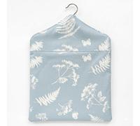 Jolee Fabrics Duck Egg Moorland Waterproof Cotton Backed Oil Cloth Peg Bag With Wooden Hanger