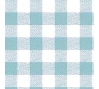 Jolee Fabrics Gingham Check Wipe Clean PVC Vinyl Tablecloth (Duck Egg Blue and White Gingham Check, 140cm Diameter Round)