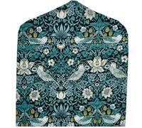 Jolee Fabrics Oilcloth Peg Bags with Wooden Hanger-Water Resistant Peg Bag, Clothes Clip Storage for Any Washing Line (William Morris Strawberry Thief Teal)