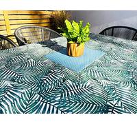 Jolee Fabrics Outdoor Garden Table Cloth | Waterproof, UV Resistant Wipe Clean Tablecloth For Outdoor Use At A Barbecue, Picnic Or Party (Chartwell Natural, 100cm x 100cm Square)