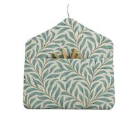 Jolee Fabrics Premium Oilcloth Peg Bags with Wooden Hanger - Large Waterproof Peg Bag, Clothes Clip Storage Perfect for Any Washing Line… (Willow Bough Teal/Duckegg)