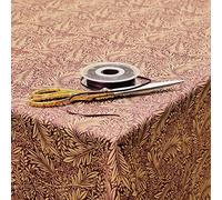 Jolee Fabrics William Morris Cotton Fabric Tablecloth | Rectangle Table Cloth 135cm x 150cm | Patterned Floral Table Cover For Dining, Kitchen & Coffee Tables (Larkspur Damson)