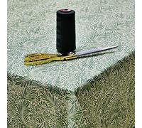 Jolee Fabrics William Morris Cotton Fabric Tablecloth | Rectangle Table Cloth 135cm x 200cm | Patterned Floral Table Cover For Dining, Kitchen & Coffee Tables (Larkspur Green)